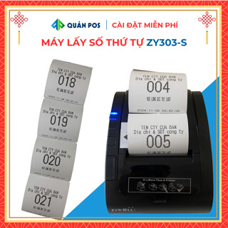 Máy bấm số thứ tự, máy in lấy số thứ tự phòng khám, cơ quan ZYwell ZY303-S