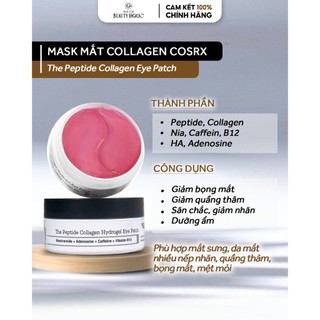  Mặt nạ mắt COSRX THE PEPTIDE COLLAGEN HYDROGEL EYE PATCH 