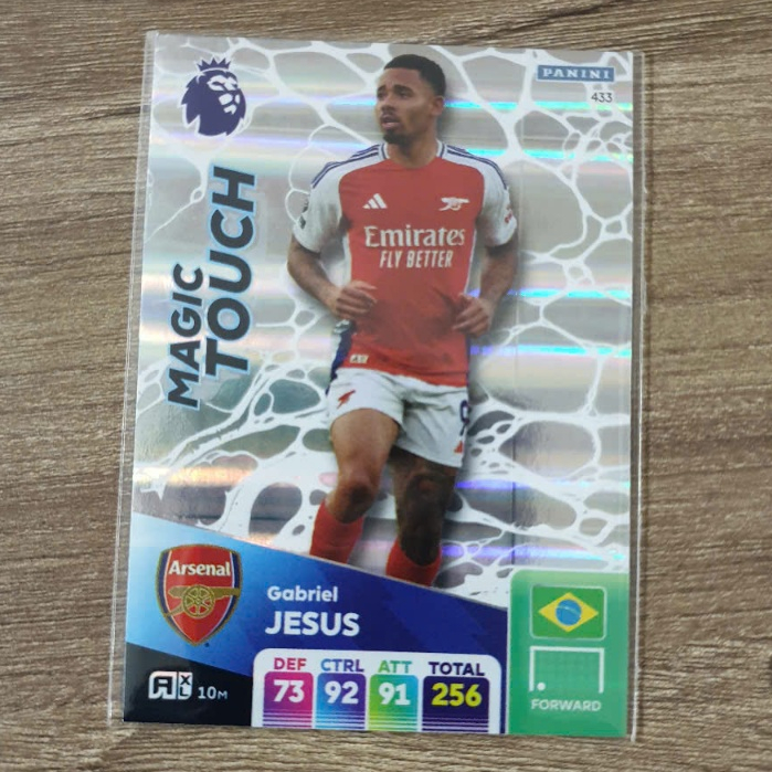 Thẻ cầu thủ Gabriel Jesus #433 Panini Adrenalyn XL 2024/25