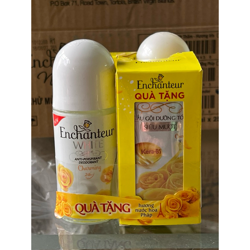 [tặng kèm 10 gói dau gội] Lăn khử mùi trắng da ENCHANTER 50ml
