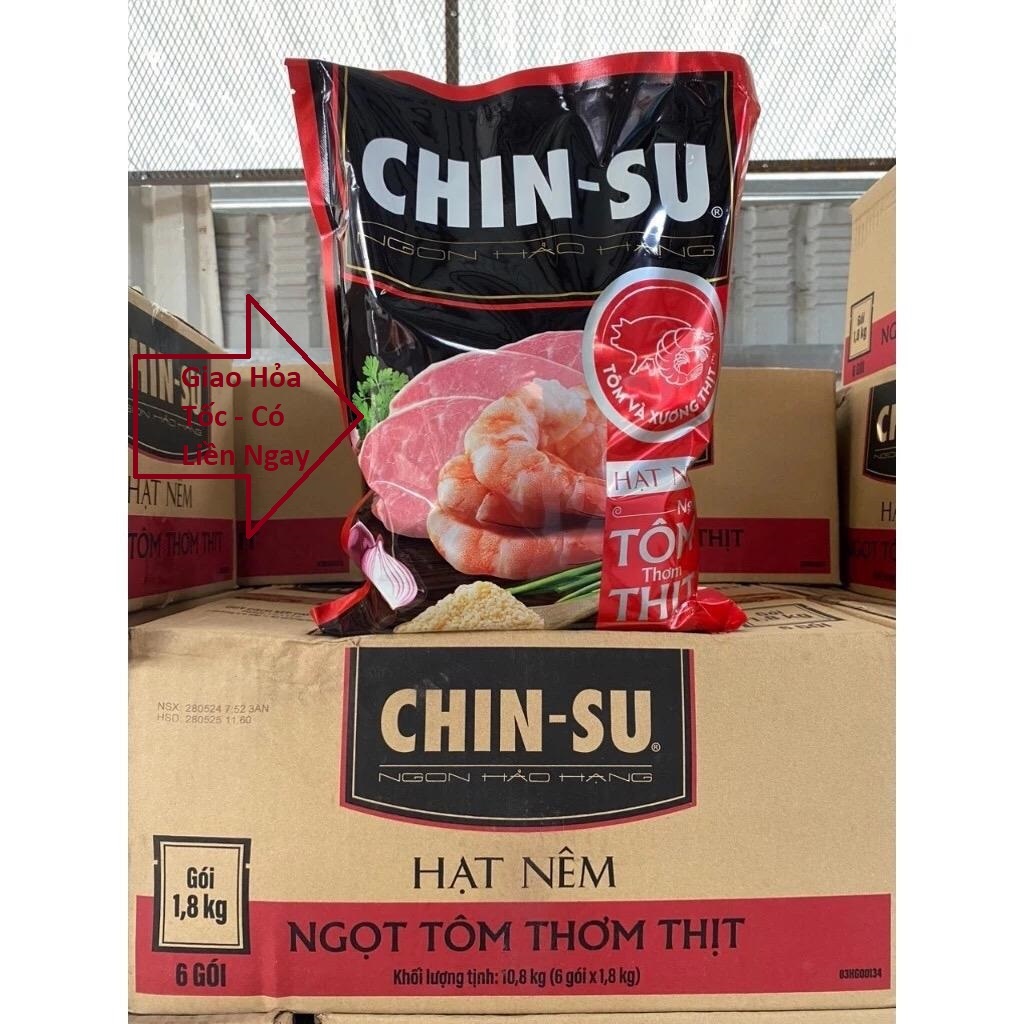  1 Túi Gia Vị Hạt Nêm Chinsu 1kg8  1 túi HSD 08 2026 - Sử Dụng cho các chị em cô dì nấu các bữa ăn ngon Hỏa Tốc  