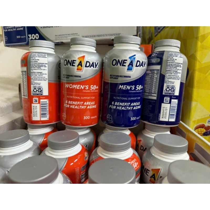 ONE A DAY FOR MEN/ WOMEN 50+ - Vitamin tổng hợp dành cho nam/ nữ trên 50 tuổi 💙