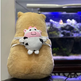 Gấu bông Capybara đeo balo bò sữa siêu dễ thương Gấu bông Capybara siêu mềm set 5 vỏ bọc thẻ căn cước công dân