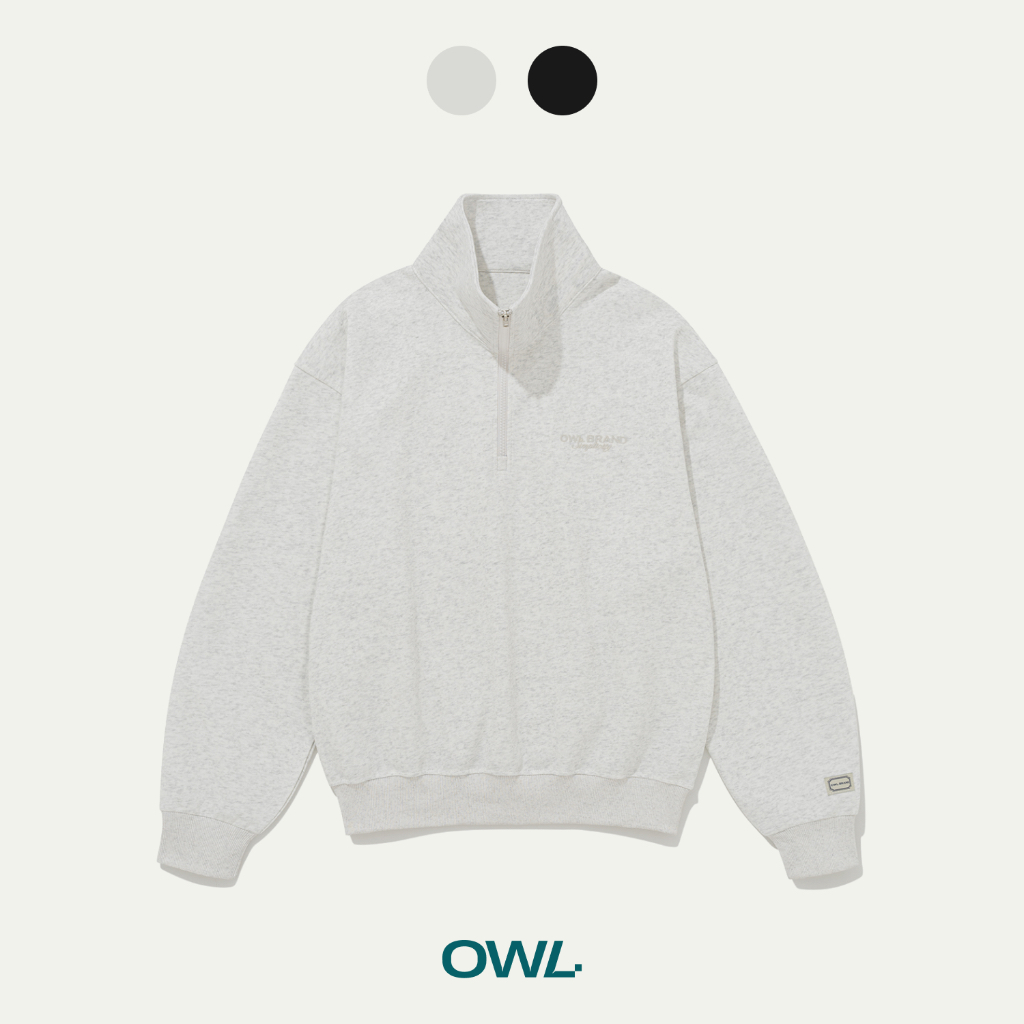  Áo sweater half-zip Owlbrand S - Line 