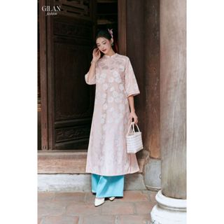 GILAN | Set áo dài Cẩm Tú chất liệu Gấm cao cấp, thiết kế sang trọng, thanh lịch