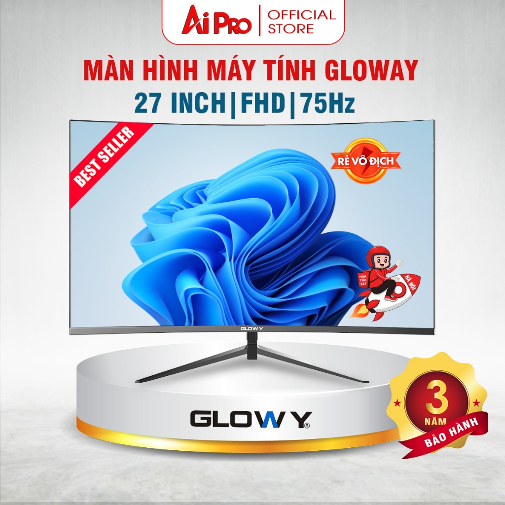 Màn Hình 19|20|22|24|27 Inch - [Gloway | NPC] - Cong/Phẳng - Mới 100%- Chính Hãng - BH 24 Tháng