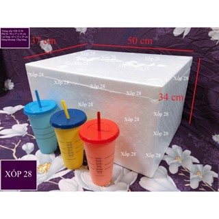 Thùng xốp 42B 42 lít [ khoảng 12-14 kg ] đựng đá hải sản hoa quả đựng đồ trồng cây nuôi cá [hộp xốp đa năng]