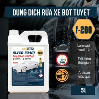  Nước rửa xe bọt tuyết cao cấp SUPER FOAM F200  5 lít  Xà bông rửa xe ô tô xe máy chuyên dụng 
