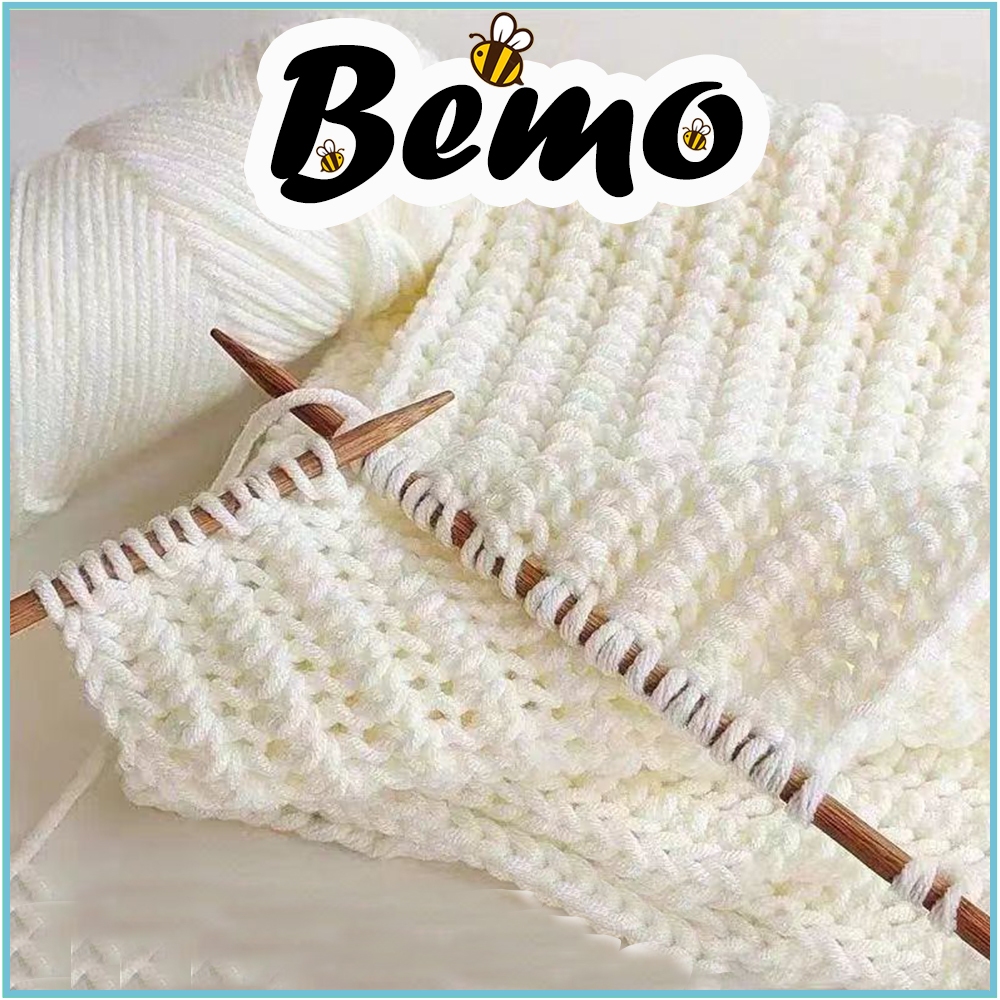 Set 4 Cuộn Len Ống Cotton Love Đan Móc Khăn Choàng Cổ Màu Tự Chọn