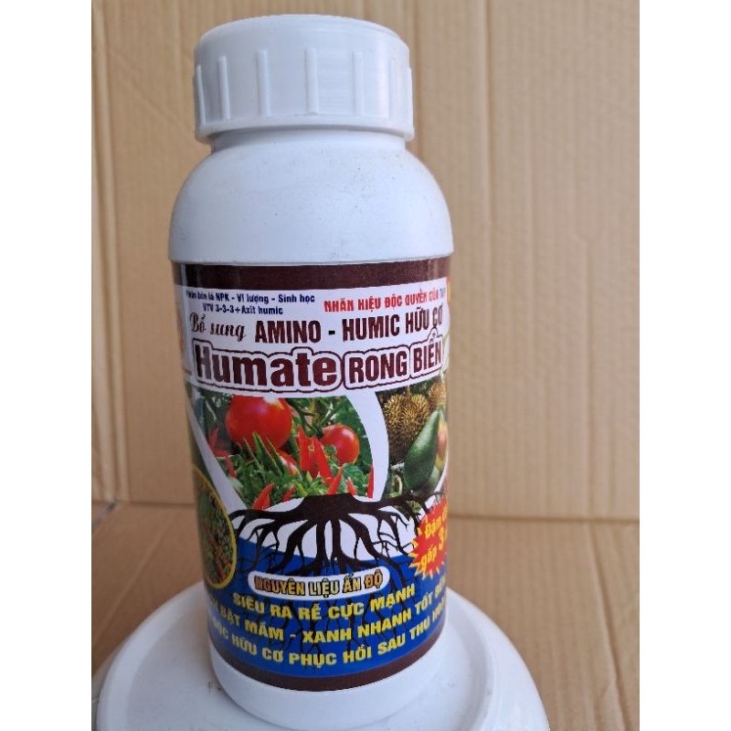 Phân bón Humate Rong Biển (500ml) Amino Humic Tuấn An Phát ra rễ, vọt đọt