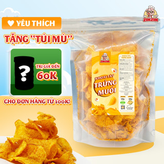 [TẶNG TÚI MÙ] Snack Khoai Tây Trứng Muối 180g Ăn Vặt ZinZin Sấy Giòn Siêu Ngon Giòn Rụm