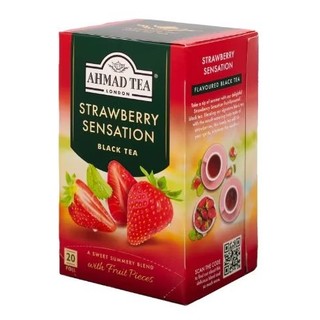 Trà đen hương Dâu Ahmad 40g - Ahmad Strawberry Sensation 40g/20bags