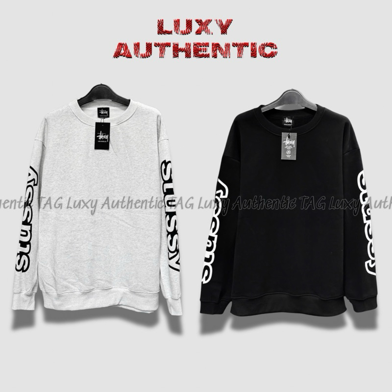 (Premium) Áo Sweater Stussy Line Cotton Cao Cấp - Luxy Authentic