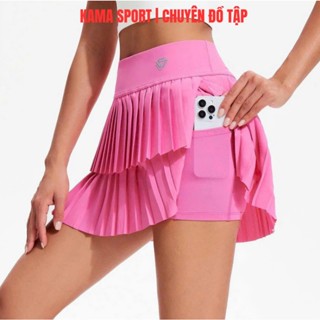 [Váy PICKLEBALL] Váy thể thao nữ 2 tầng có quần bảo hộ mềm mịn mát chuyên tập pickleball, tennis, gofl, aerobic, chạy bộ