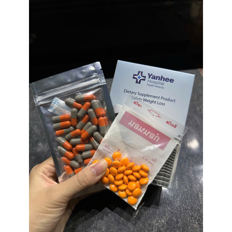 Giảm cân Cực Mạnh Yanhee Cam Liệu Trình 15 -30Viên Giành Cho Người Chai Lờn