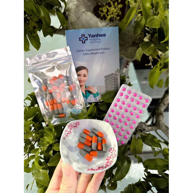 Giảm cân Cực Mạnh Yanhee Cam Liệu Trình 15 -30Viên Giành Cho Người Chai Lờn