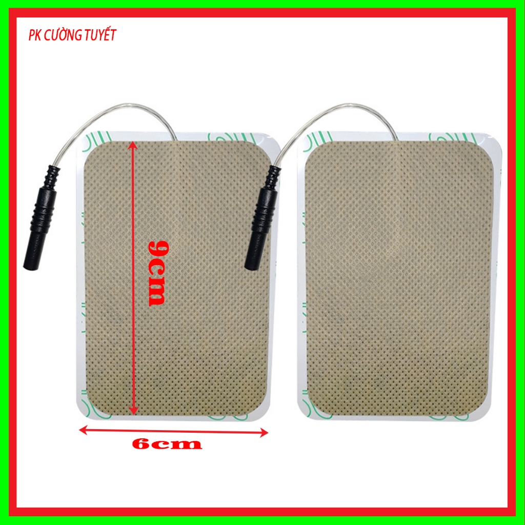 cặp miếng dán máy điện xung máy điện châm hoa đà (2 miếng) (6x9cm)
