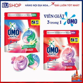 Viên giặt xả đa năng 3 trong 1 Omo Matic