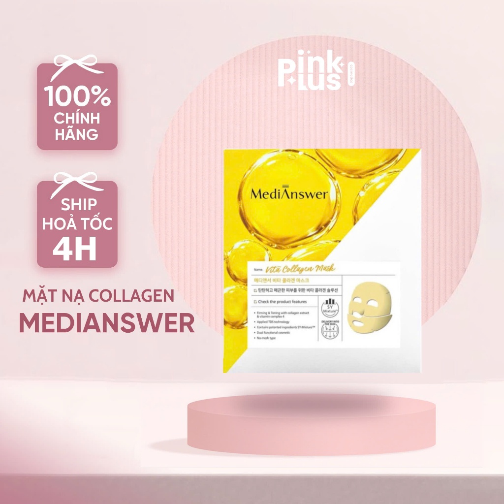 Mặt Nạ Collagen MediAnswer Mặt Nạ Thạch Medi Answer Mask Dưỡng Trắng Giảm Lão Hoá Da