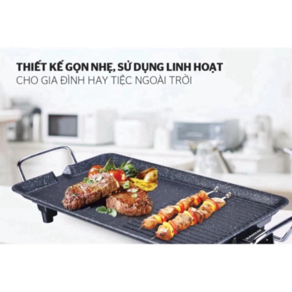 Bếp nướng điện không khói SUNNHOUSE SHD4607 BẢO HÀNH 12 THÁNG, Bếp nướng điện 1500w Hàng Chính Hãng