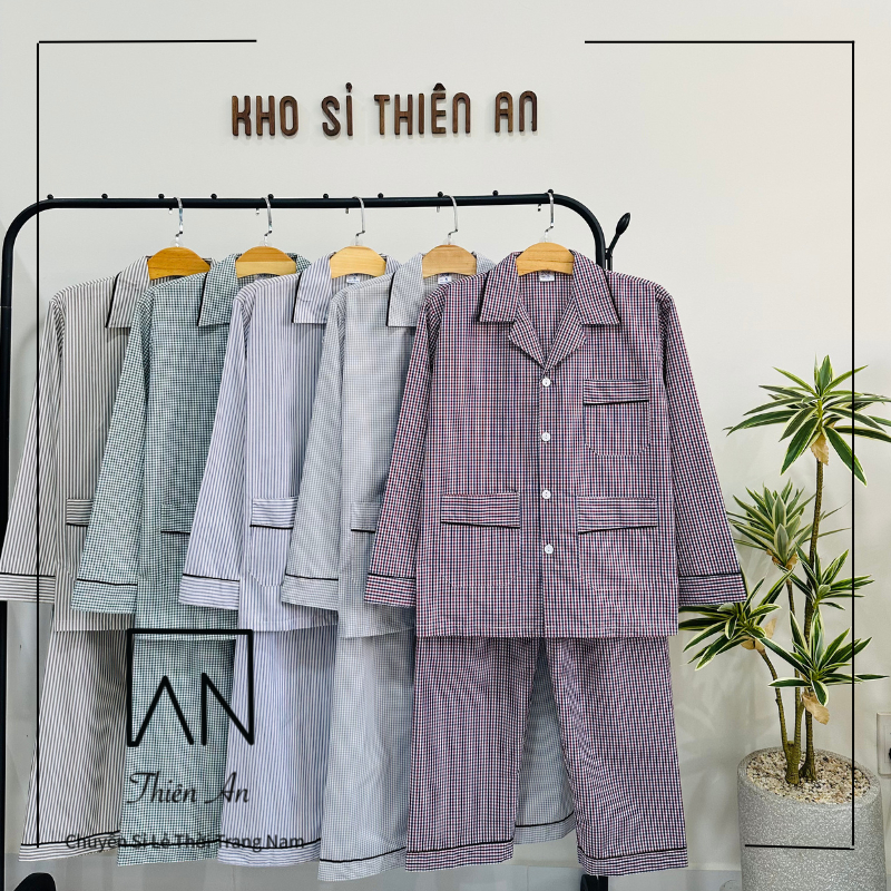 [FreeShip] [Siêu Sale]Đồ bộ pijama nam trung niên đồ pyjama mặc nhà cho người lớn tuổi đồ ngủ tặng ông tặng bố COTT