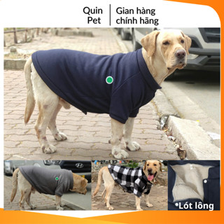 Quin pet Áo lông cho chó to, áo ấm 2 tay cho chó to áo cho chó lớn