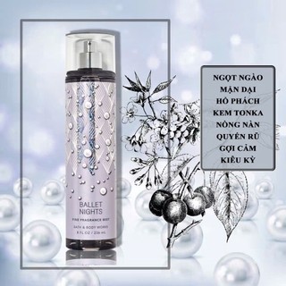 Xịt thơm body mist, xịt thơm nước hoa