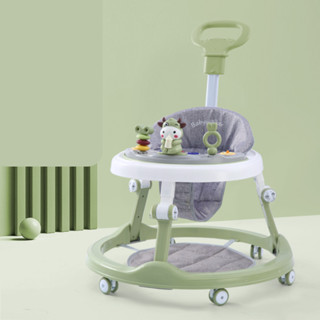 Xe Tròn Tập Đi Hình Chú Bò có bàn ăn dặm và đồ chơi nhạc đèn mã 603T