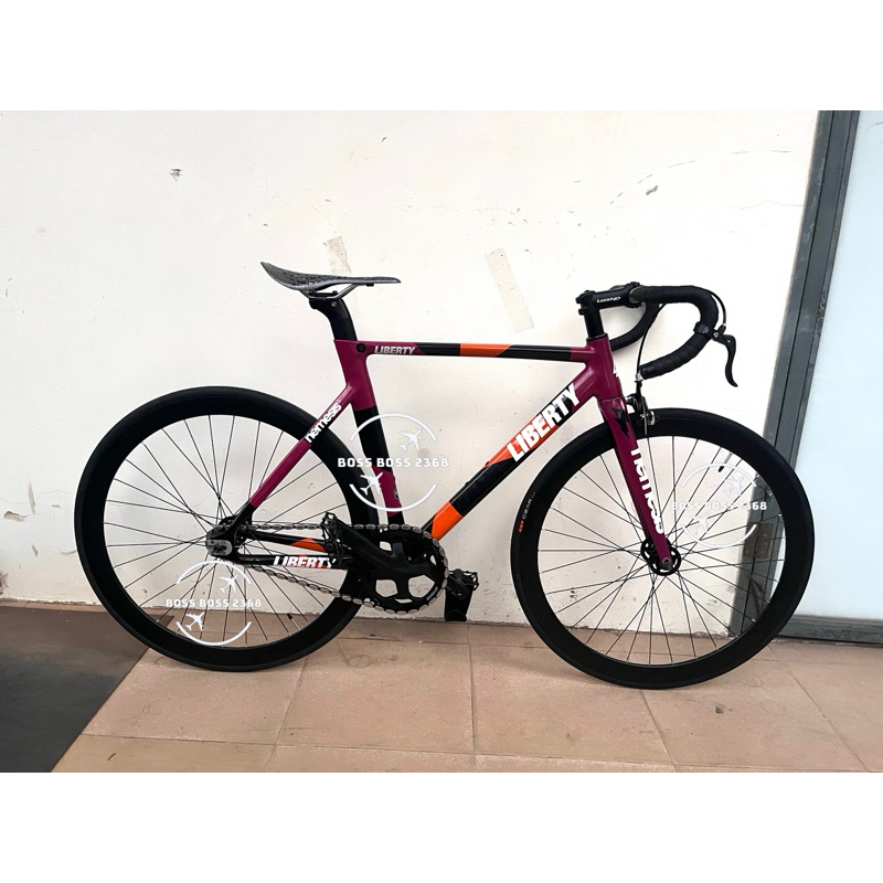 xe fixed gear Liberty càng carbon đồ full lelend