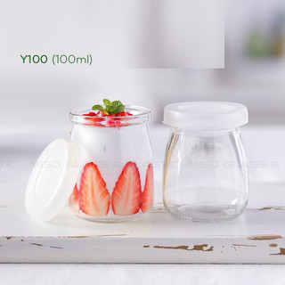 HỦ THUỶ TINH LÀM SỮA CHUA 100ml HỦ PUDING/ CARAMEN