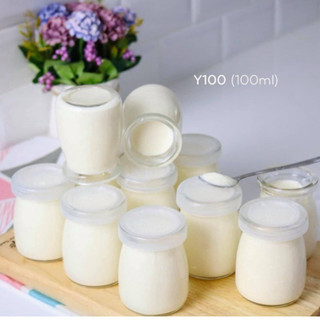 HỦ THUỶ TINH LÀM SỮA CHUA 100ml HỦ PUDING/ CARAMEN