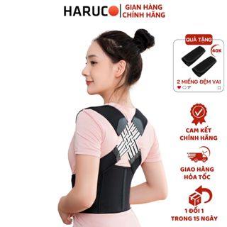 Đai Chống Gù Lưng Cao Cấp Haruco, Đai Điều Chỉnh Tư Thế, Cải Thiện Vóc Dáng Có Nẹp Hỗ Trợ