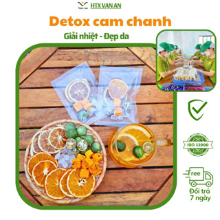 Trà hoa quả detox giảm cân thải mỡ hoa quả nhiệt đới chanh leo kim quất bưởi đỏ cam chanh vàng sấy thăng hoa thảo mộc
