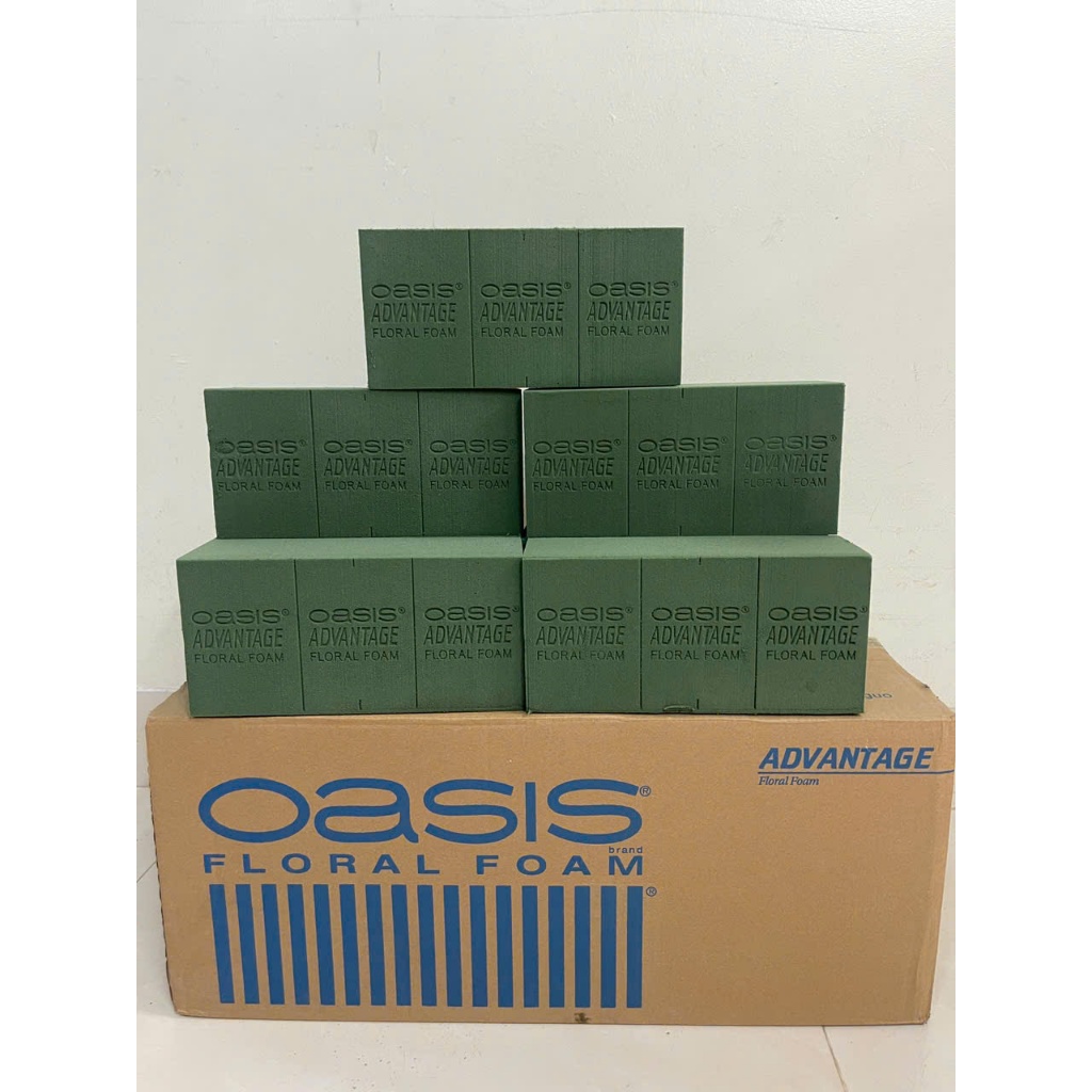    Sỉ thùng 20 viên   Xốp xanh cắm hoa tươi hoa sáp mút xốp Oasis AdvantageNội Địa Trung 