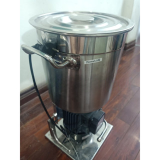 Máy Xay Cháo, Pate, Xay Củ Quả, Xay Tương Cà Ớt Dạng Nồi Cao 25cm Xay 3kg/ Mẻ, Có Vòi Xả Tiện Lợi, Chất Liệu Inox Bền Bỉ