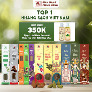 Nhang thơm sạch tự nhiên gói nhỏ dùng thử làm quen 23cm, 38cm, 40cm, nhang sạch An An quế, khuynh diệp, trầm hương