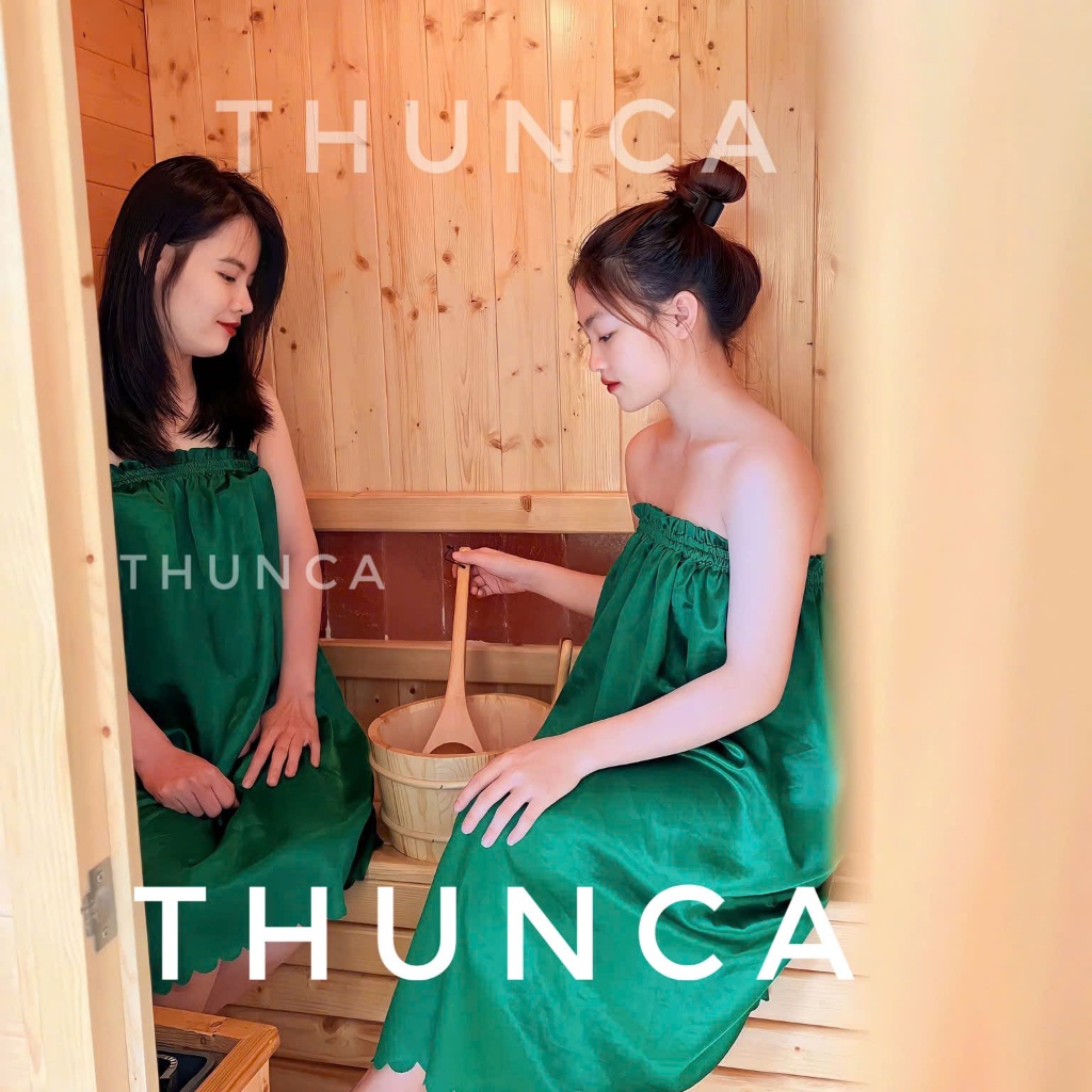 Váy quây spa lụa cao cấp, bộ đồ giảm béo spa