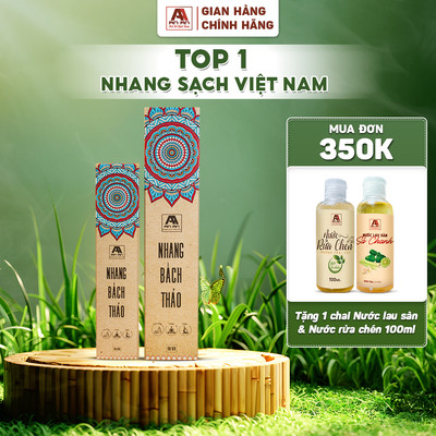 Nhang hộp tinh khiết Bách Thảo An An - ngọt sâu, thư giãn, hương cổ truyền dân tộc