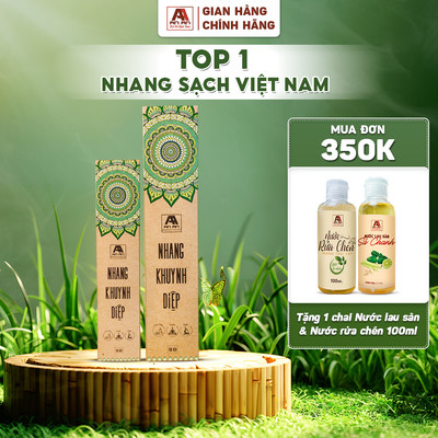 Nhang hộp tinh khiết Khuynh diệp - Hương tươi mới, thanh mát, thư giãn, thanh lọc không gian