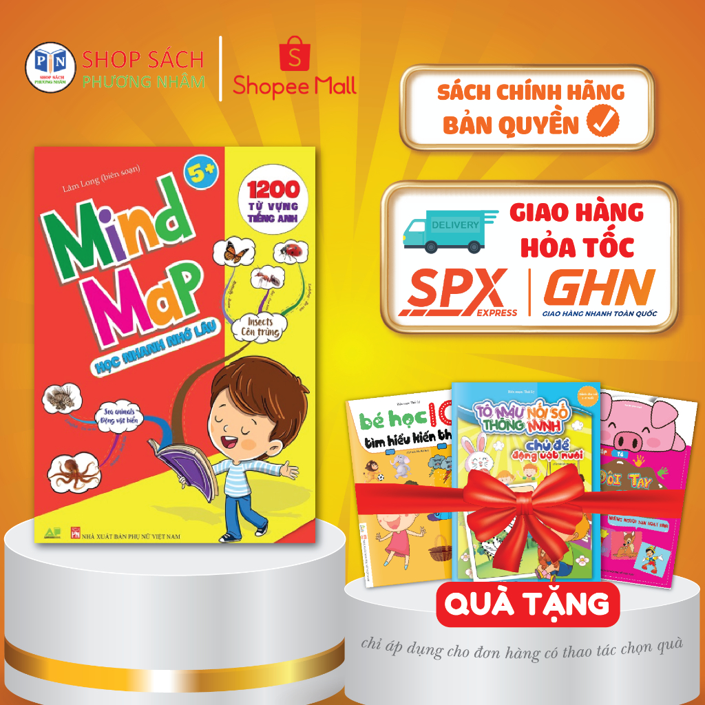Sách - Mind Map 1200 Từ Vựng Tiếng Anh Cho Bé