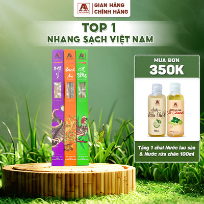 Nhang Sạch Cao Cấp AN AN, hộp tiện lợi 36 nén kích thước dài 38cm, mang tài lộc đến mọi nhà.