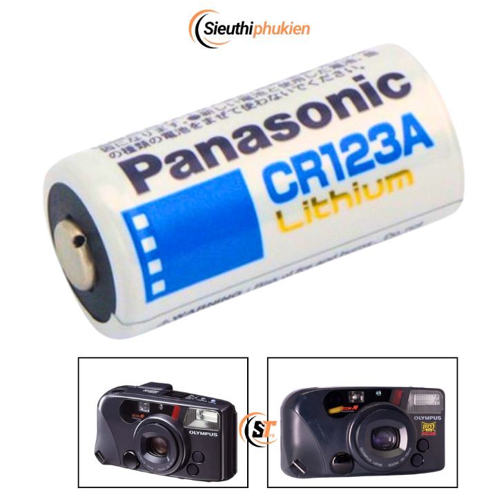 Pin CR123A máy ảnh OLYMPUS IZM220 IZM300 CR123A siêu bền bỉ