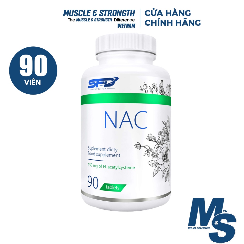NAC (90 viên) SFD Nutrition - Thực phẩm bổ sung