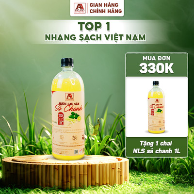 Nước lau nhà An An sả chanh, nước lau sàn đuổi muỗi và côn trùng hiệu quả với dung tích 1000 ml