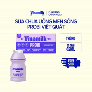 [CHỈ GIAO HCM+HN] Thùng Sữa chua uống Probi Việt Quất chai x 65ml - 50 chai/Thùng Yogurt