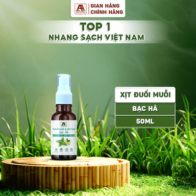 Xịt Tinh Dầu Đuổi Muỗi AN AN 50ml Khử Mùi hiệu quả Bạc Hà