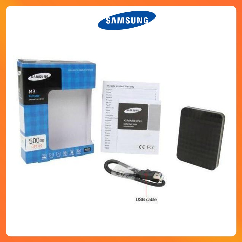 Ổ Cứng Di Động SAMSUNG M3 PORTABLE 500GB 2.5 Inch USB 3.0 | BigBuy360 - bigbuy360.vn