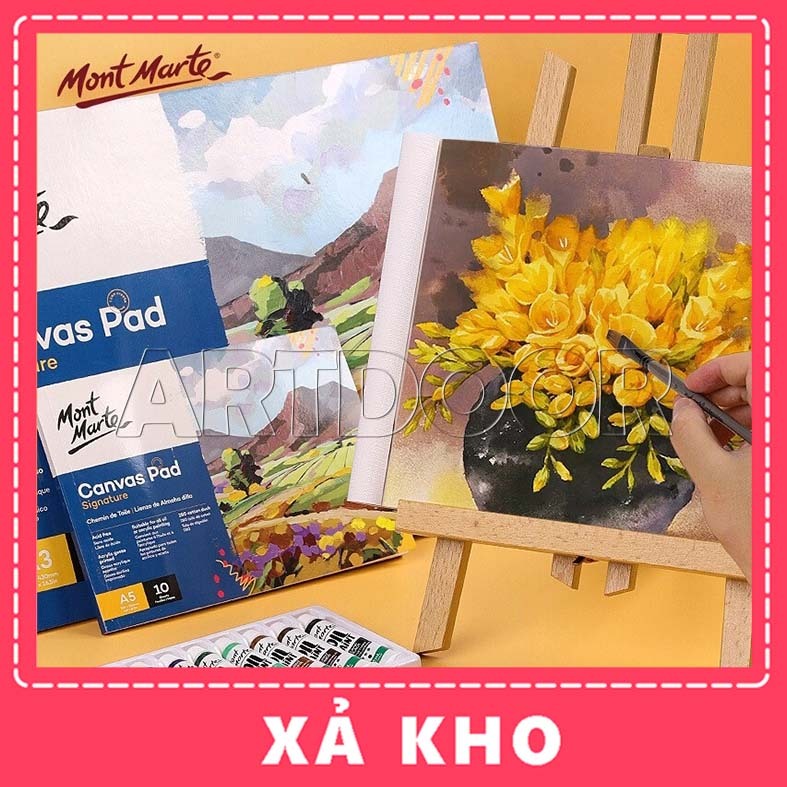 [ARTDOOR] Canvas vẽ tranh MONT MARTE Pad dạng Sổ Xé - Sổ A5 (10 tờ) - [xả kho]