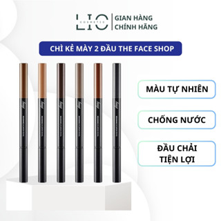 Chì Kẻ Mày Mày 2 Đầu The Face Shop Designing Eyebrow Pencil, Lio Cosmetic