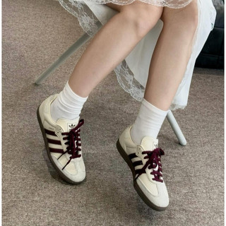 Giày Thể Thao Sam’ba Wonder White Maroon, Giày Sam’ba Đỏ Mận Hàng Cao Cấp